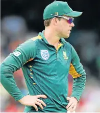  ?? Picture: GALLO IMAGES ?? HIGH HOPES: AB de Villiers is a disappoint­ed man after SA’s performanc­e on Friday