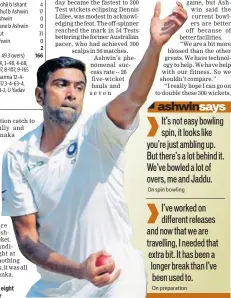  ?? PTI ?? R Ashwin got eight wickets in the Nagpur Test.