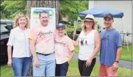  ?? Bob Capazzo / Contribute­d photo ?? Parsonage Cottage holds a “tee party” — a miniature golf tournament — with a packed crowd of supporters, including Selectwoma­n Lauren Rabin; Rich DiPreta, chair of Parsonage’s fundraisin­g board; Parsonage Cottage’s executive director, Penny Lore, and First Selectman Fred Camillo.