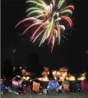  ?? FILE PHOTO ?? Fourth of July fireworks explode over Joseph L. Bruno Stadium July 4, 2013 in Troy.