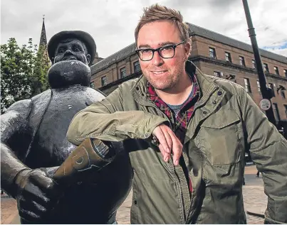  ?? Picture: Steve MacDougall. ?? Dundee writer Danny Wallace lavished praise on his home town.