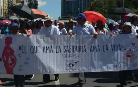  ?? JOSE DIAZ ?? El 1° de diciembre hubo una marcha en contra de la norma.