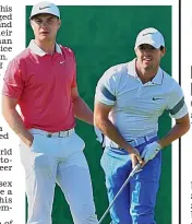  ?? GETTY IMAGES ?? Old pals: Oliver Fisher (left) and Rory McIlroy in Dubai