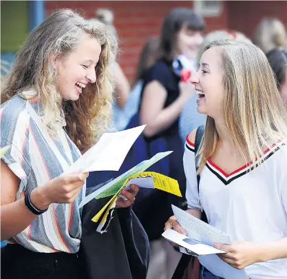  ??  ?? A-level students celebrate at Peter Symonds College, Winchester. Parents face choices about how best to help; see Page 10. Buy-to-let rentals, Page 4