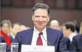  ?? ALEX BRANDON/AP ?? Former FBI Director James Comey testifies June 8 about his talks with President Trump.