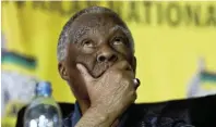  ?? ?? Thabo Mbeki’s name was not on a list of proposed members of the renewal commission.