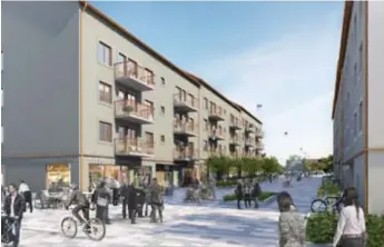  ?? FOTO: ÅWL ARKITEKTER ?? NYA FARSTA. När nya Sunneplan i Farsta ska byggas har staden planerat in ett par så kallade Stockholms­hus.