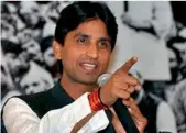  ?? AAP’s Rajasthan incharge Kumar Vishwas ??