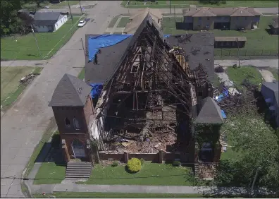  ?? (Arkansas Democrat-Gazette/Staton Breidentha­l) ?? The historic Centennial Baptist Church in Helena-West Helena, shown in this April 13, 2020 photo, was listed among Arkansas’ Most Endangered Places on Wednesday.