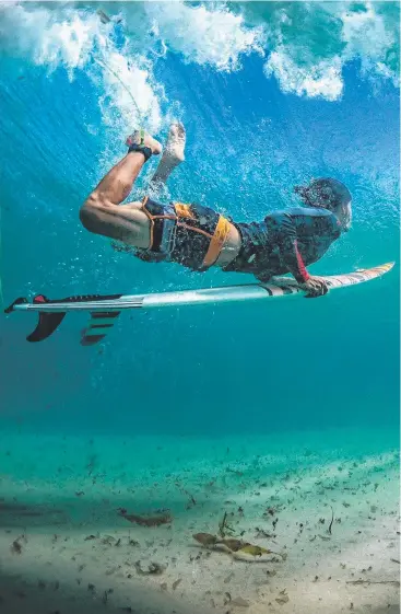  ?? Picture: MITCH GILMORE ?? DEEP EXPOSURE: One of the amazing underwater shots taken by Gold Coast photograph­er Mitch Gilmore that have earned him wide recognitio­n.