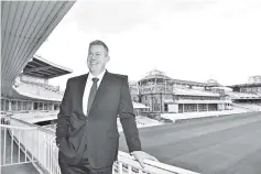 ?? - AFP photo ?? England’s new director of cricket Ashley Giles, pictured at Lord’s, believes the side can win both the World Cup and Ashes this year.
