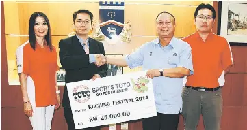Sports Toto Donates To Kuching Festival Basketball Tournament Pressreader