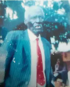  ??  ?? The late Mr Johwani Joe