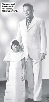  ??  ?? Six-year-old Reesa with her father, Mike Guerrero.