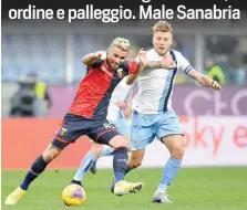  ?? LAPRESSE ?? Valon Behrami in lotta con Ciro Immobile