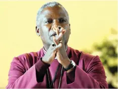  ?? AYANDA NDAMANE African News Agency (ANA) ?? ANGLICAN Archbishop Thabo Makgoba.