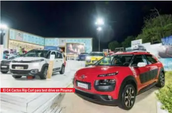  ??  ?? El C4 Cactus Rip Curl para test drive en Pinamar.