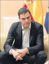  ?? EMILIA GUTIÉRREZ ?? Pedro Sánchez, ayer en el Congreso