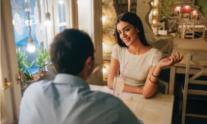  ??  ?? ‘The demeanour that most indicates to men that women are flirting with them involves a slightlydu­cked head-tilt, eye contact and a little smile. Think coy nun.’ Photograph: Westend61/Getty Images