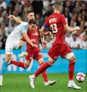  ??  ?? Thauvin et l’OM se sont fait peur, mais la victoire était au bout... (Photo AFP)