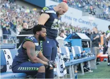  ?? Picture / AP ?? Michael Bennett’s anthem protest took on a more personal aspect after he was recently forcefully detained by police.