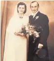  ?? FOTO: PRIVAT ?? Happy End 1947 zwei Jahre nach dem Krieg: Da heirateten Maria und Anton Müller.