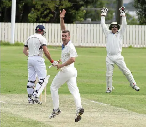  ?? PHOTO: NEV MADSEN ?? KEY OUT: Wests will be without strike bowler Shaun McCarthy in the Harding-Madsen Shield grand final tomorrow.