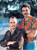  ??  ?? Hillerman (left) with his co-star Tom Selleck