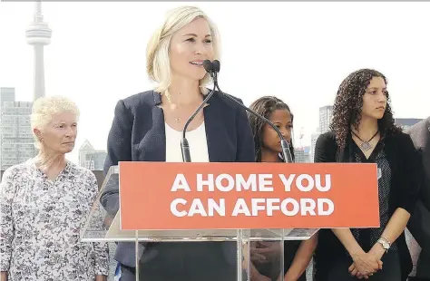  ?? JACK BOLAND/TORONTO SUN/POSTMEDIA NETWORK ?? Jennifer Keesmaat was hired by the Creative Housing Society to create affordable housing in Toronto and Vancouver. Five months later she resigned to run as a mayoral candidate in Toronto, catching her former employer completely off-guard.