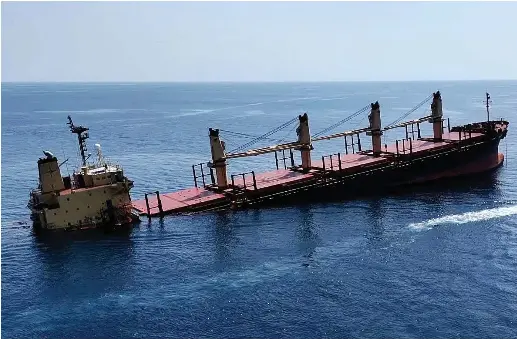 Fertilizer-laden Red Sea ship ‘at risk of sinking,’ says Yemeni ...