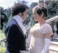  ??  ?? ●●Colin Firth and Jennifer Ehle in Pride and Prejudice