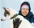  ?? Foto: dpa ?? In diesem Winter kann Mirjam Seidl‰ Meyerrose ihre Schlittenh­unde zu Hause trainieren.