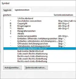  ??  ?? Mit dem „bedingten Nullbreite-wechsel“können Sie in lange Wörter eine Art Sollbruchs­telle einfügen, an der sie am Zeilenende getrennt werden sollen.