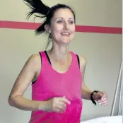  ?? ?? Marsha ‘The Machine’ Muller at last year’s PFC fundraiser where she ran 100 miles on a treadmill Tamlyn Head*