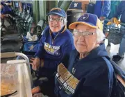  ?? MILWAUKEE JOURNAL SENTINEL RICK WOOD / ?? Jody Szudajski of Mequon brought her mother, Dolores Malonee, 96, of South Milwaukee, to the Brewers’ playoff game Thursday.