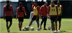  ??  ?? El equipo trabaja para recibir a Pachuca el próximo domingo en la jornada 12 de la Liga MX.