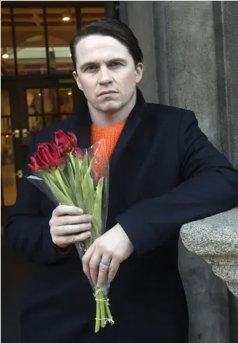  ??  ?? Love/hate relationsh­ip: Caomhan Keane says Valentine’s Day is mostly aimed at straight people