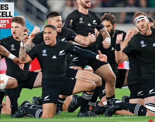  ?? AFP ?? Haka’d off: the Kiwis do their thing