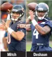  ??  ?? Mitch Trubisky Deshaun Watson