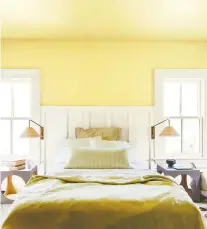  ?? BENJAMIN MOORE ?? Beacon Hill Damask HC-2, by Benjamin Moore, is sunny and light, a great colour for cheerful mornings.