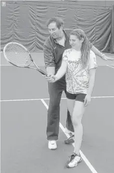  ?? | COURTESY OF JERRY MORSE-KARZEN ?? ‘‘[Coaching is] what I do and what I like,’’ said New Trier coach Jerry Morse-Karzen, pictured with Carol Finke.