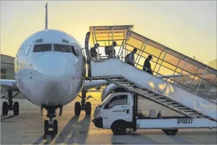  ??  ?? Boom town: More global airlines are flying directly to and from Cape Town, causing internatio­nal traffic to rise by 27% this year.