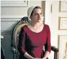  ??  ?? Erasure of identity: Elisabeth Moss in The Handmaid’s Tale