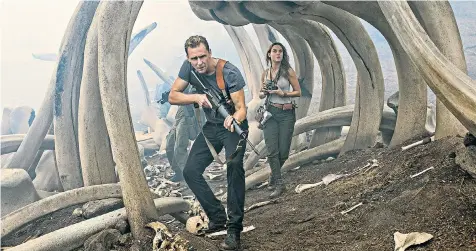  ?? Kong: Skull Island ?? Monkey magic: Tom Hiddleston and Brie Larson in a scene from