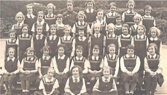  ??  ?? Girls from the primary section of Morgan Academy, Dundee. The photograph was taken in the 1930s.