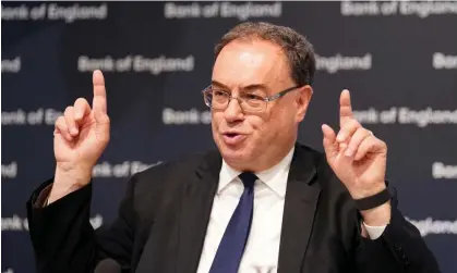  ?? Photograph: Reuters ?? ‘Andrew Bailey might fairly be viewed as the unluckiest Bank governor since it was cut loose in 1997.’