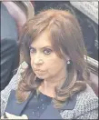  ??  ?? Cristina de Kirchner