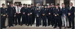  ?? COURTESY PHOTO ?? Upper Darby police officers were recognized Wednesday night for their actions on Feb. 7at 58Lewis Ave. in East Lansdowne during the active gunfire and house fire tragedy.