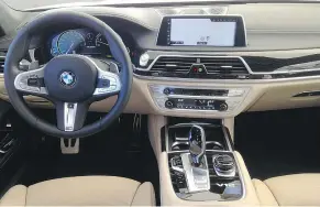  ??  ?? The 2018 BMW M760Li xDrive is loaded with high tech add-ons.