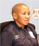  ?? ?? INSPIRATIO­NAL COACH... Gaoletlhoo Nkutlwisan­g recently took The Mares to their AWCON debut in Morocco